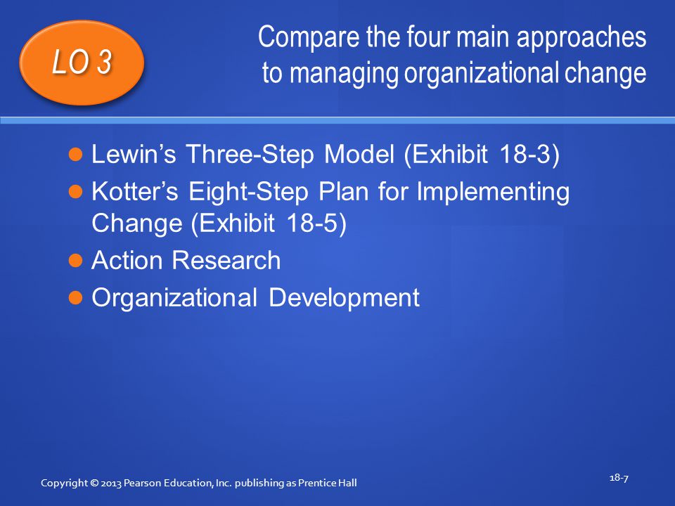 Lewin and Kotter’s Change Management Models
